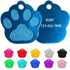 Custom Engraved Pet ID Tag - Name & Number - Cats & Dogs