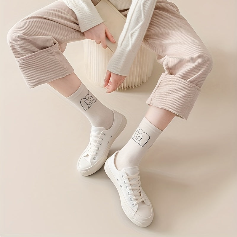 Women's Striped Sports Short Socks Breathable & Comfy Stockings