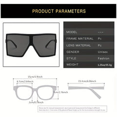 Oversized Gradient Sunglasses UV400