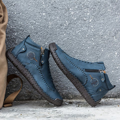 Men's Lightweight PU Zip Boots