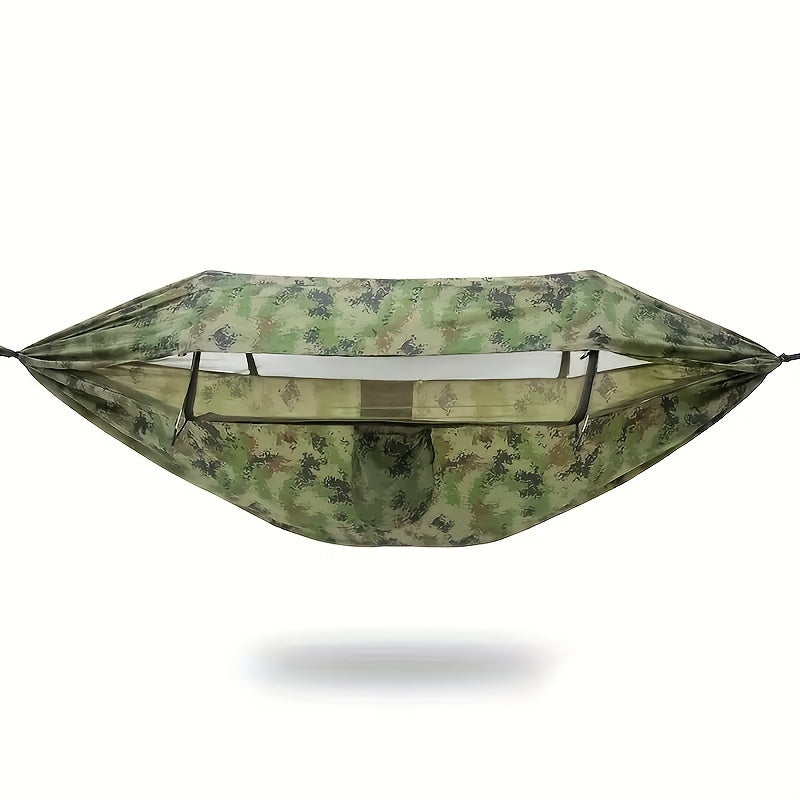 Outdoor Quick Opening Hammock with Mosquito Net, 102x36in