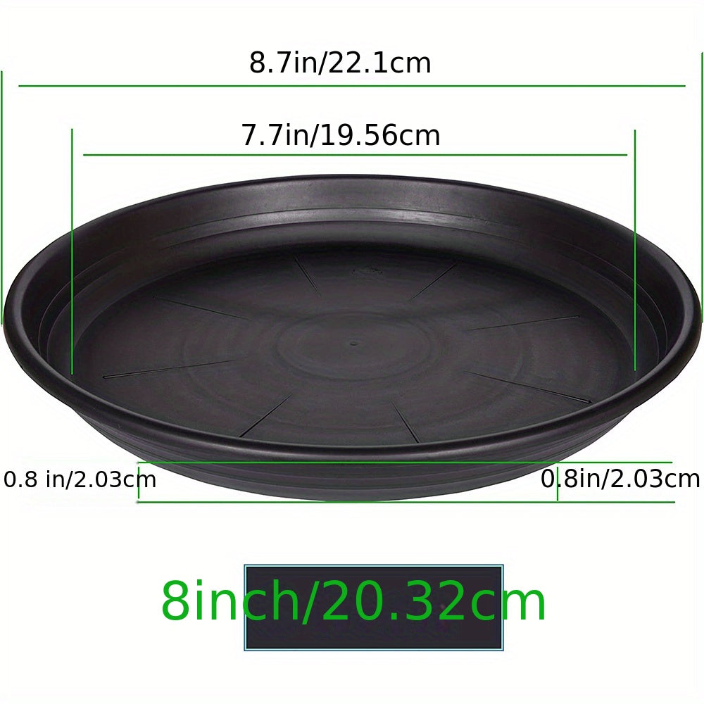 Plastic Plant Saucer Pot Tray 6-48 Cm Flower Planter Saucers Drip Tray