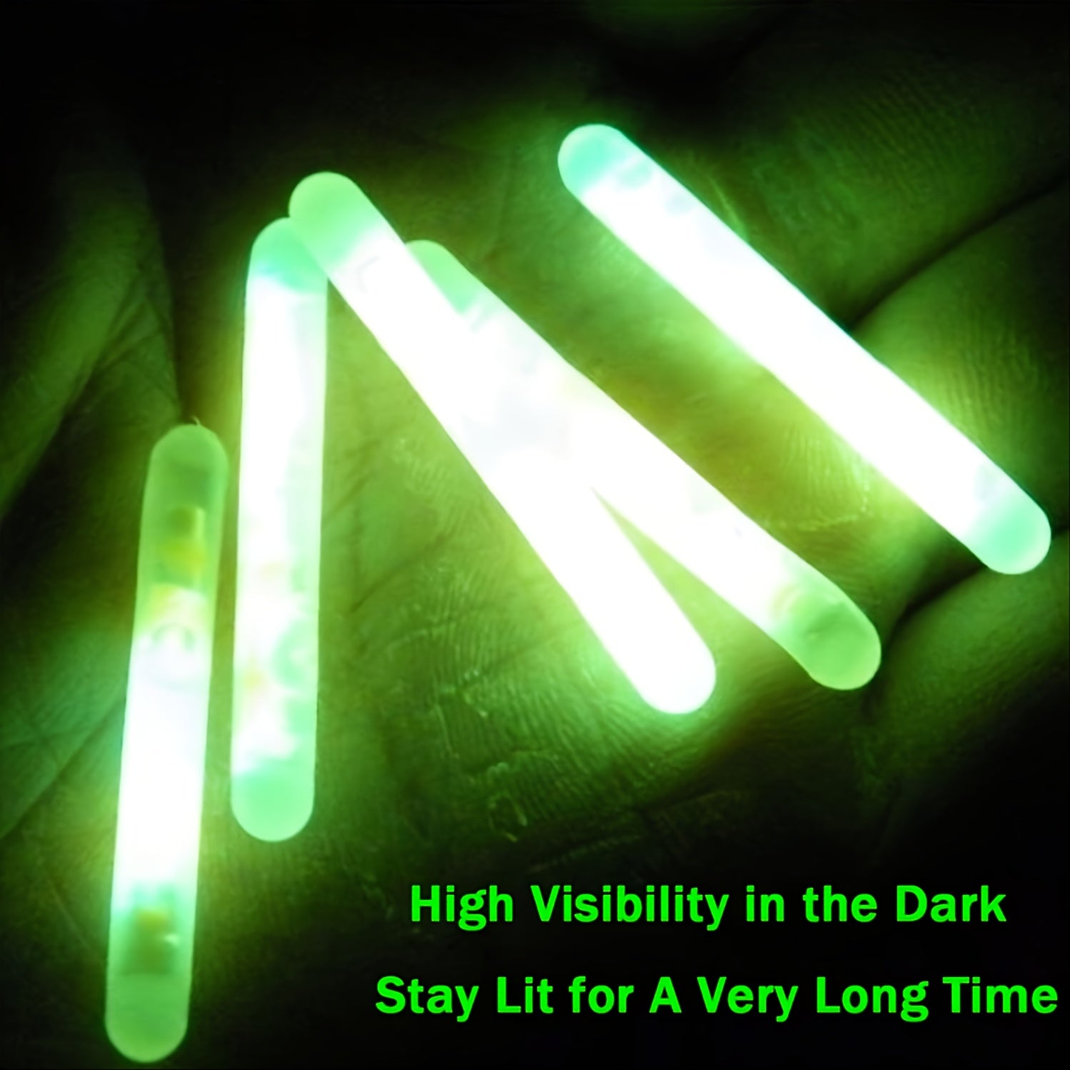 Glow Stick Fishing Float Night Fishing Green Fluorescent Light 0.18in X 1.46in