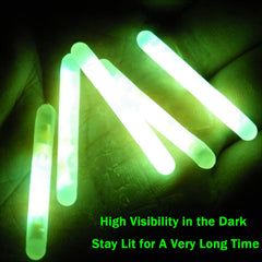 Glow Stick Fishing Float Night Fishing Green Fluorescent Light 0.18in X 1.46in