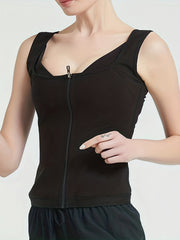 Zipper Shaping Tank Top Waist Trainer Tummy Control Slimmer Women's Underwear