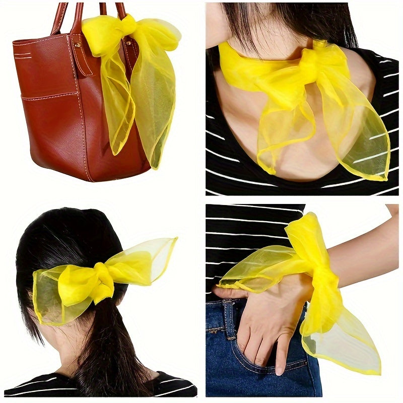 Chiffon Nylon Scarf Handkerchief for Performance Dancing
