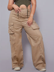  Y2K Cargo Pants - High Rise Loose Cargo Pants