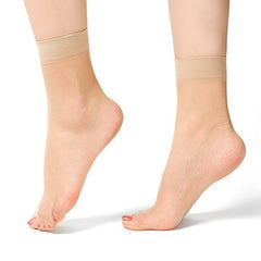 10 Pairs Sheer Ankle Sock Lady Nylon Socks For Women Ankle High Sock