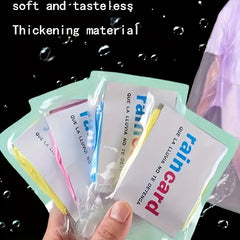 10pcs Disposable Raincoats for Outdoor Rafting Travel