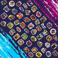 100pcs Graffiti Stickers Mixed Rock Vinyl Sticker Packs