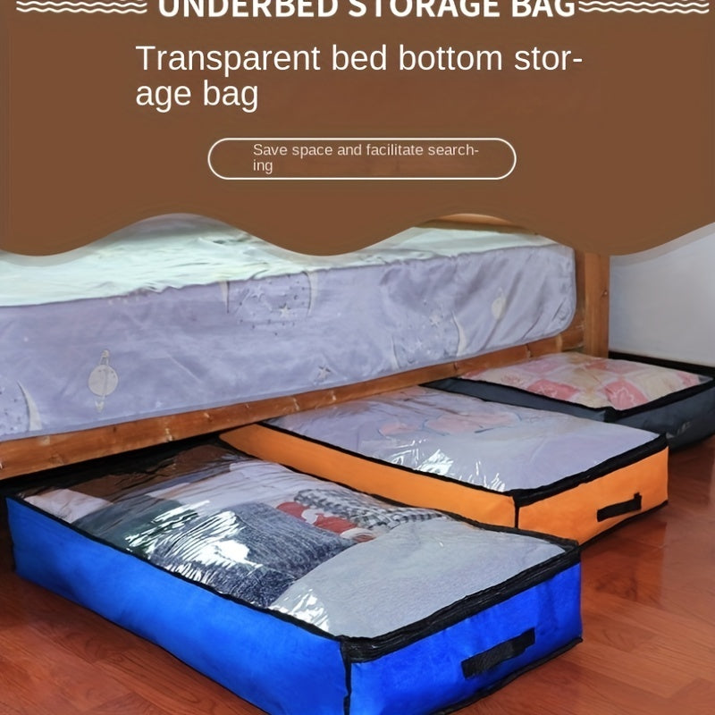 Large Capacity Underbed Clothes Box with Clear Cover