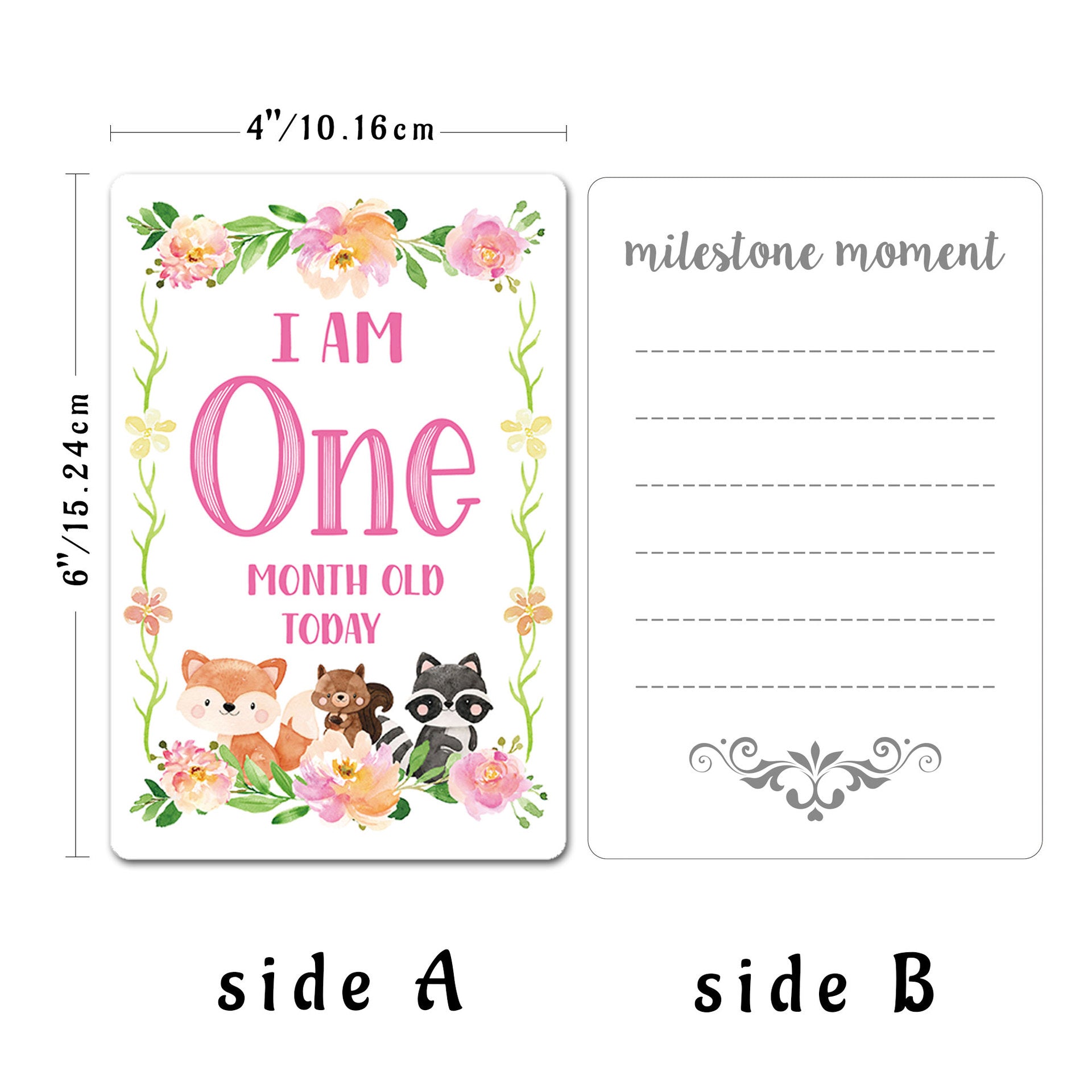 12pcs Newborn Month Sticker Cards - Perfect Baby Shower Gift