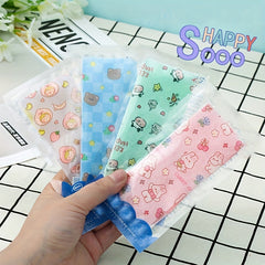 3 Bags Cartoon Cow Printed Cooling Stickers for Baby Student