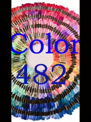 482 Colors 8m Double Standard Polyester Cross Stitch Embroidery Thread
