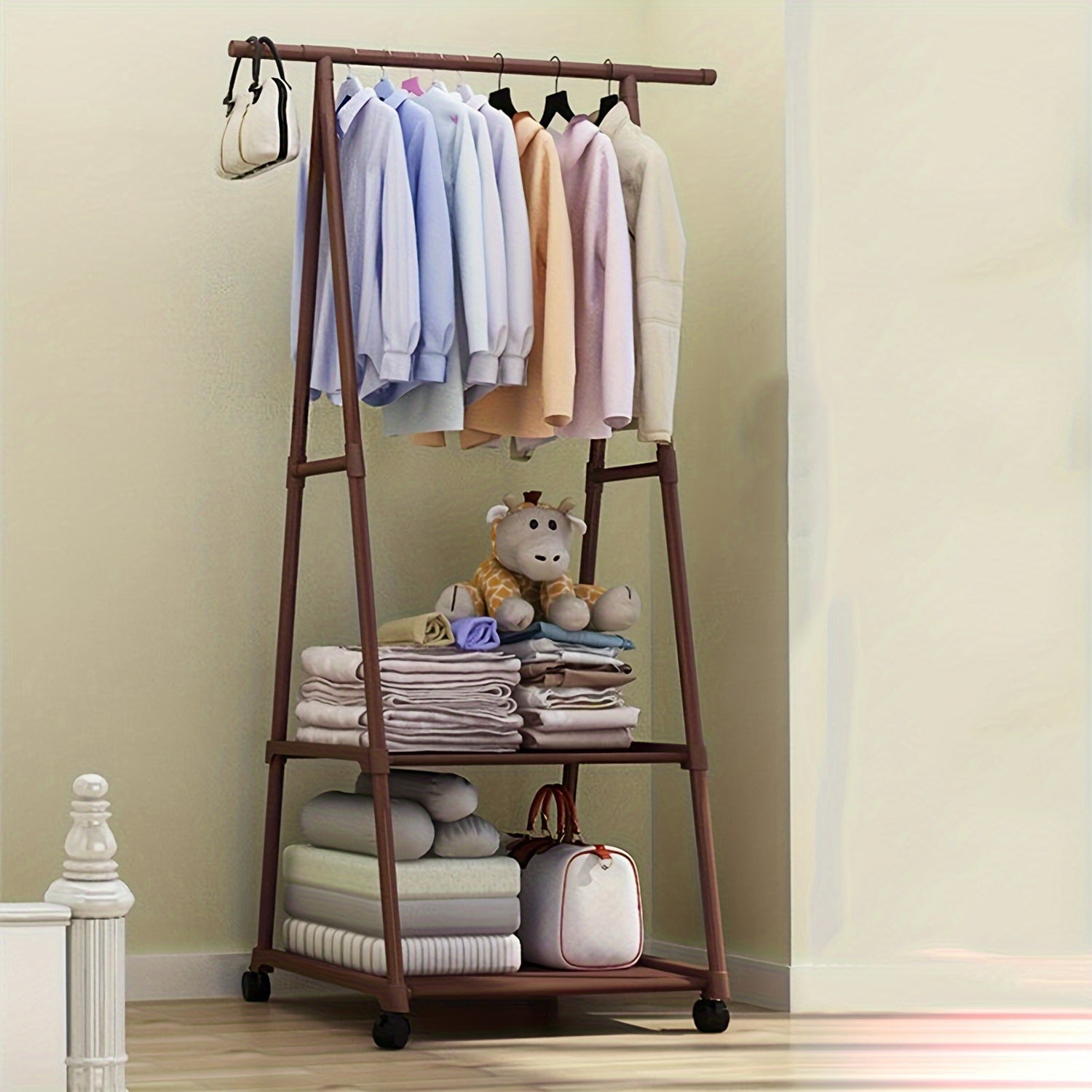 Movable Triangle Coat Rack Holder