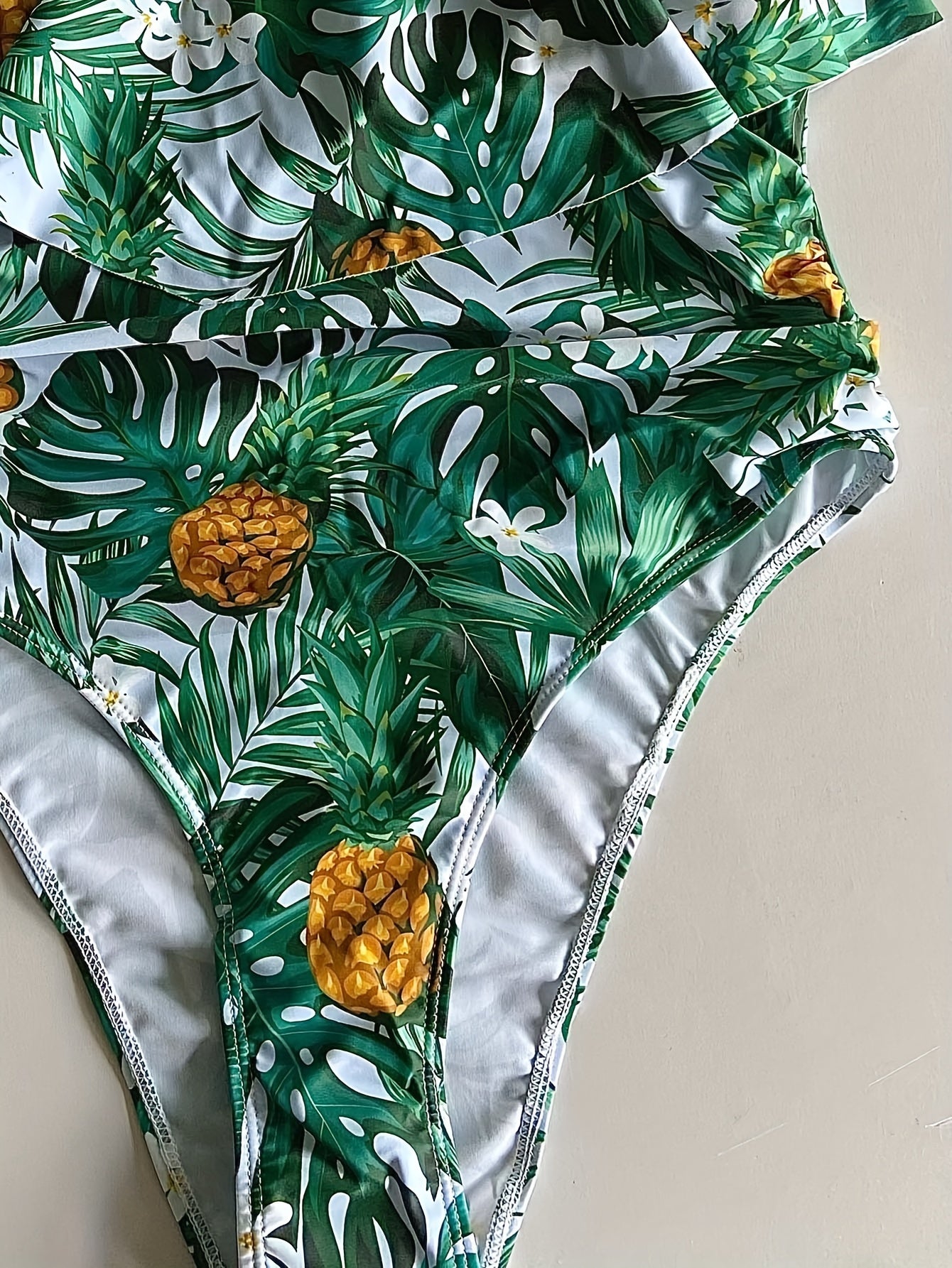 Vacay Swimsuit Women's Plus Tropical Print One Piece Swimsuit