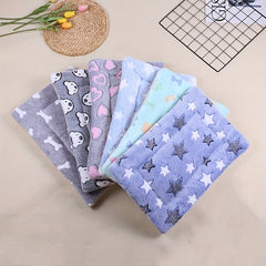 Star Pattern Cat Mattress Cozy Sleep Blanket