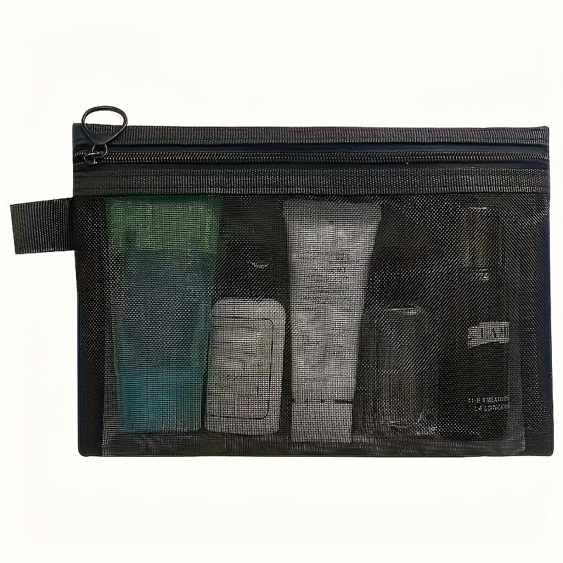Nylon Mesh Cosmetic Bag Portable Storage for Travel