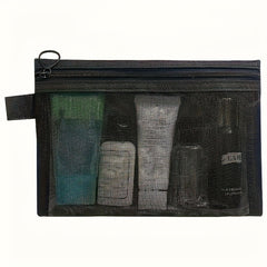 Nylon Mesh Cosmetic Bag Portable Storage for Travel