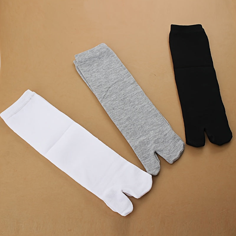 Two Finger Socks Crew Stockings
