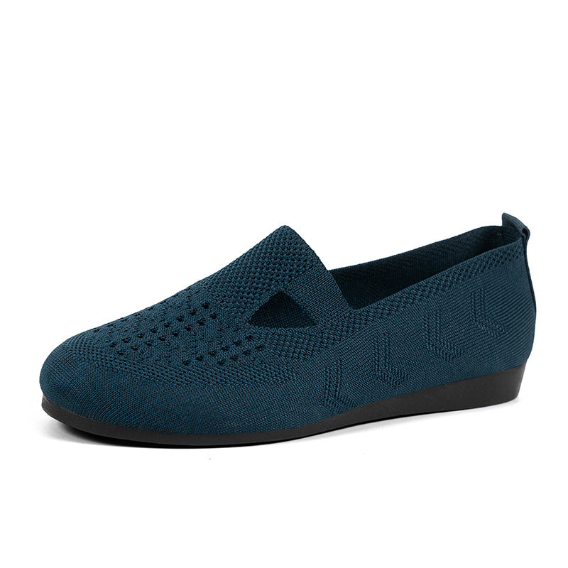 Women's Lightweight Breathable Knit Flat Shoes