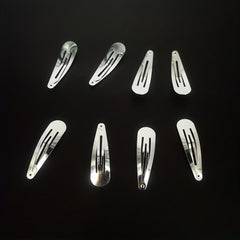 40pcs Metal Hair Clip 5.08cm Polishing Snap Clip Non Slip Hair Accessory
