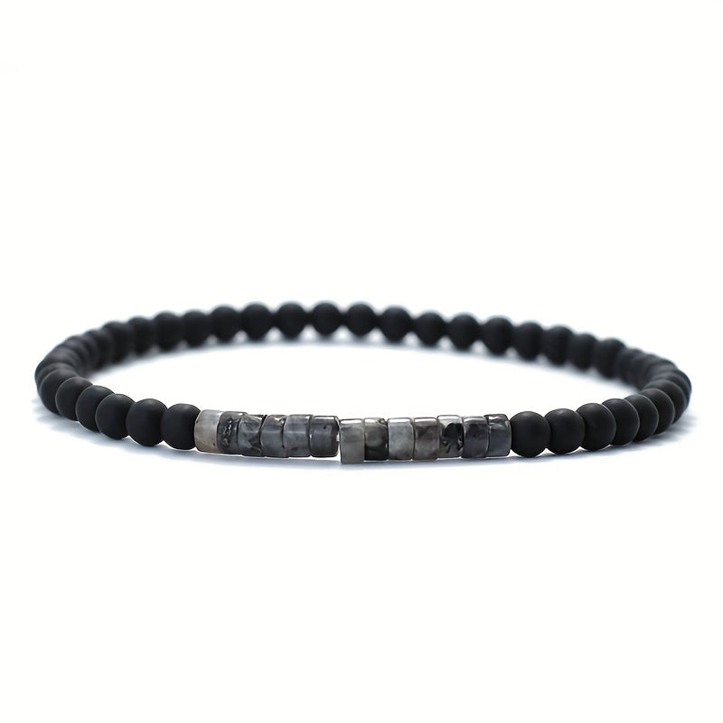 Men's Frosted Stone Beads Bracelet Gift For Men