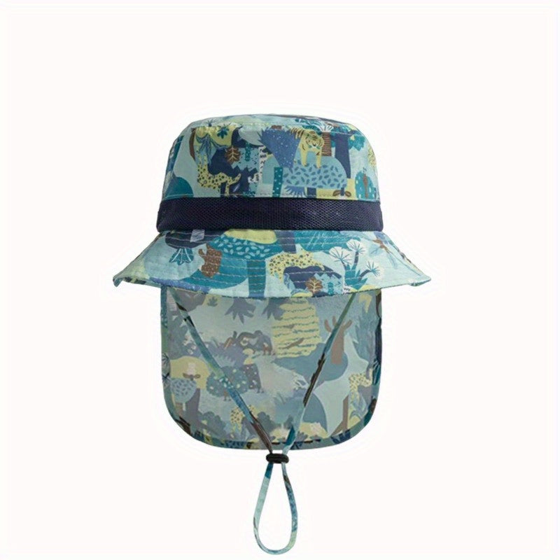 Kids Sunscreen Beach Hat Adjustable Baby Fisherman Hat