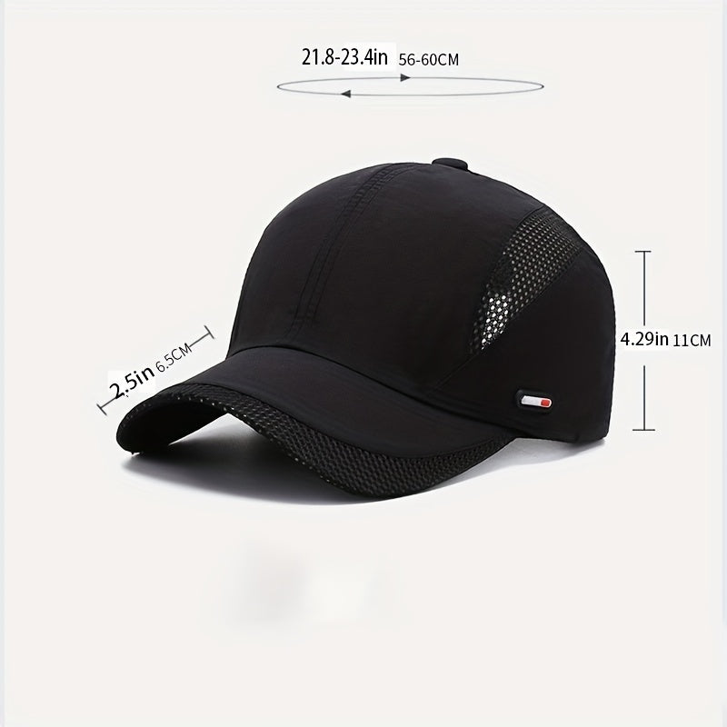 Quick Drying Mesh Baseball Cap for Outdoor Sports