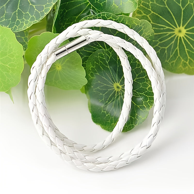 Weiy Leather Braided Bracelet Wristband Vintage Cuff Friendship Couple Bracelet