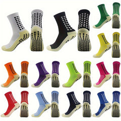 Non-slip Breathable Mid-tube Football Socks - 5 Pairs