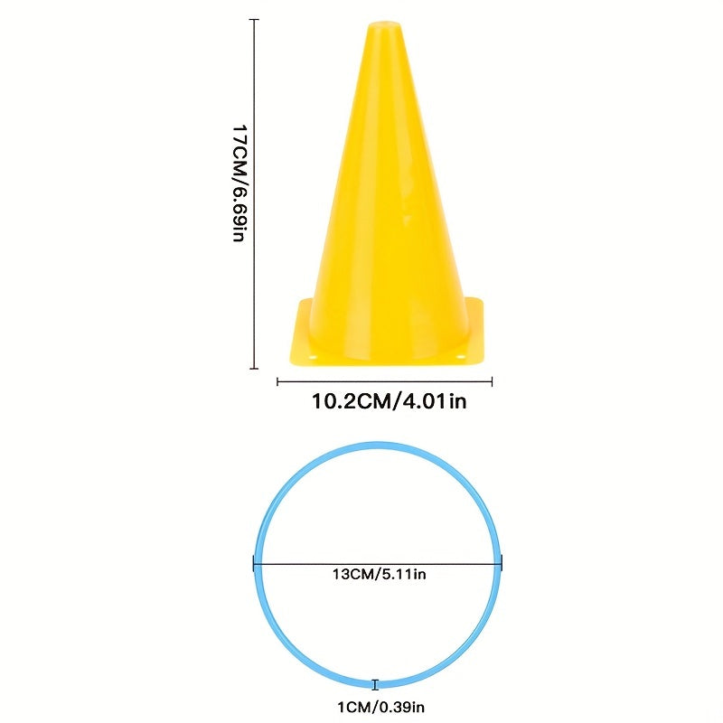 Traffic Roller Skating Set with Cones and Stakes