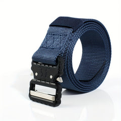 1pc Alloy Buckle Quick Trousers Belt Nylon Automatic Buckle Tooling Belt