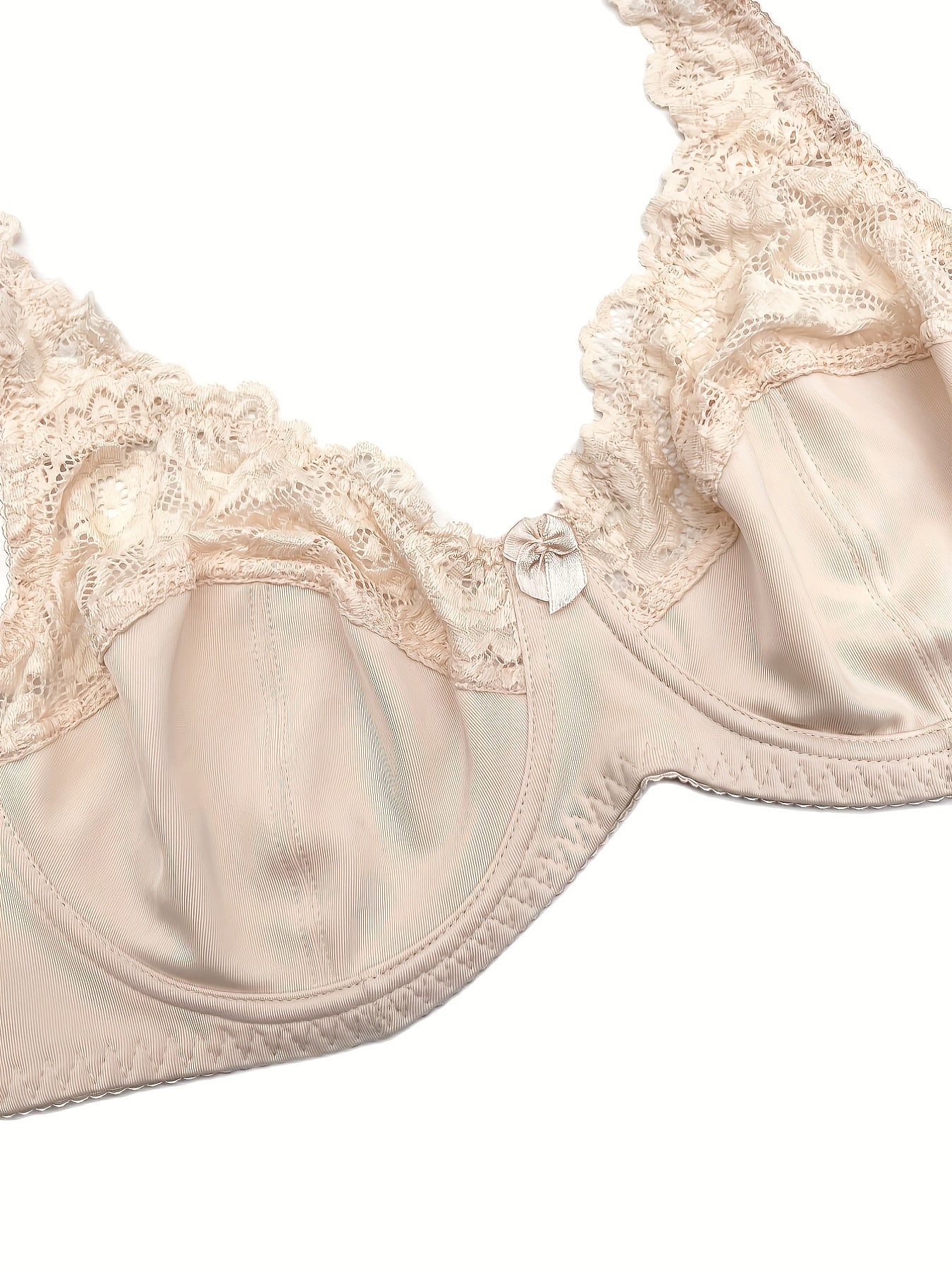  Sexy Bra Women's Plus Lace Underwire Full Cover Mini Bow Light Bra