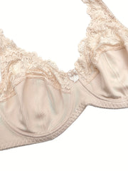  Sexy Bra Women's Plus Lace Underwire Full Cover Mini Bow Light Bra