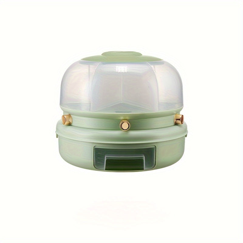360 Rotating Grain Dispenser Kitchen Beans Container Airtight Grain Box