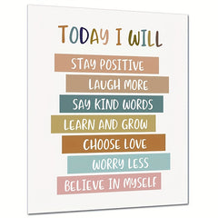 Positive Affirmation Art Print - Boho Nursery Wall Art