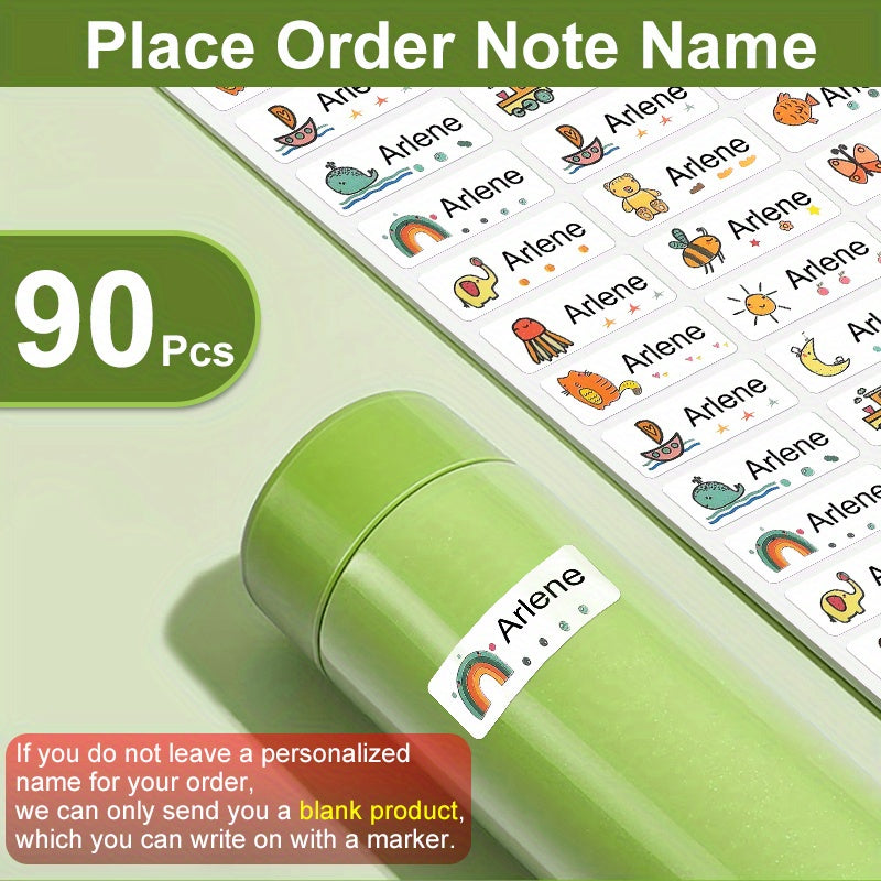 Personalized Waterproof Name Sticker School Label
