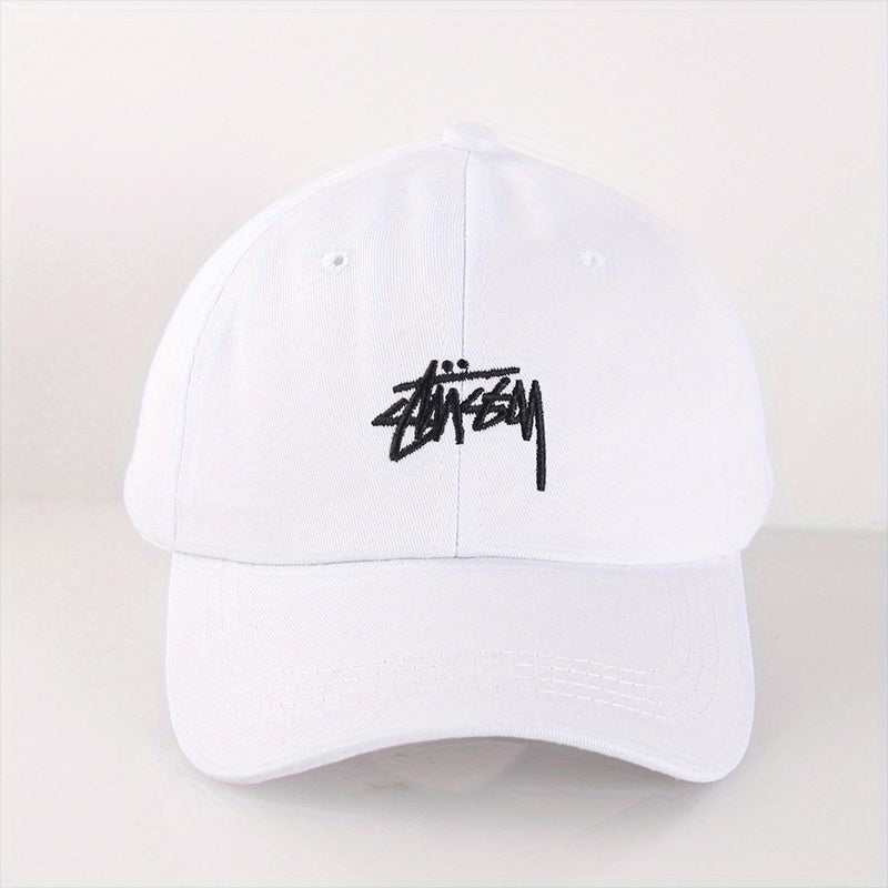 Letter Embroidery Baseball Cap Solid Couple Sports Hat Adjustable Dad Hats