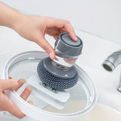 Pot Clean Brush Kitchen Dish Cleaning Brush Reusable Steel Brush