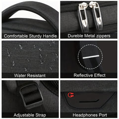 Slim Waterproof Laptop Backpack for 15.6 inch Laptops