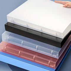 4 Ring Binder Covers Folder D Clip A4 Document Organizer Transparent Binder