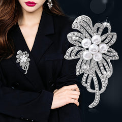 Women's Flower Brooch Pin Girls Wedding Garment Ornament