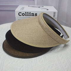 Casual Visor Hat Wide Brim Sunscreen UV Protection Beach Hats