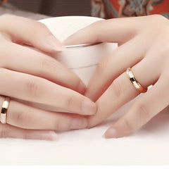 Titanium Steel Couple Ring Wedding Ring 4mm 6mm Wide Band Ring Men Women Love