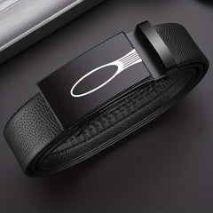 Men's Automatic Buckle Leather Belt