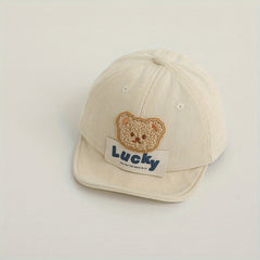 Children's Sunshade Baseball Cap with Funny Bear for Autumn/Winter