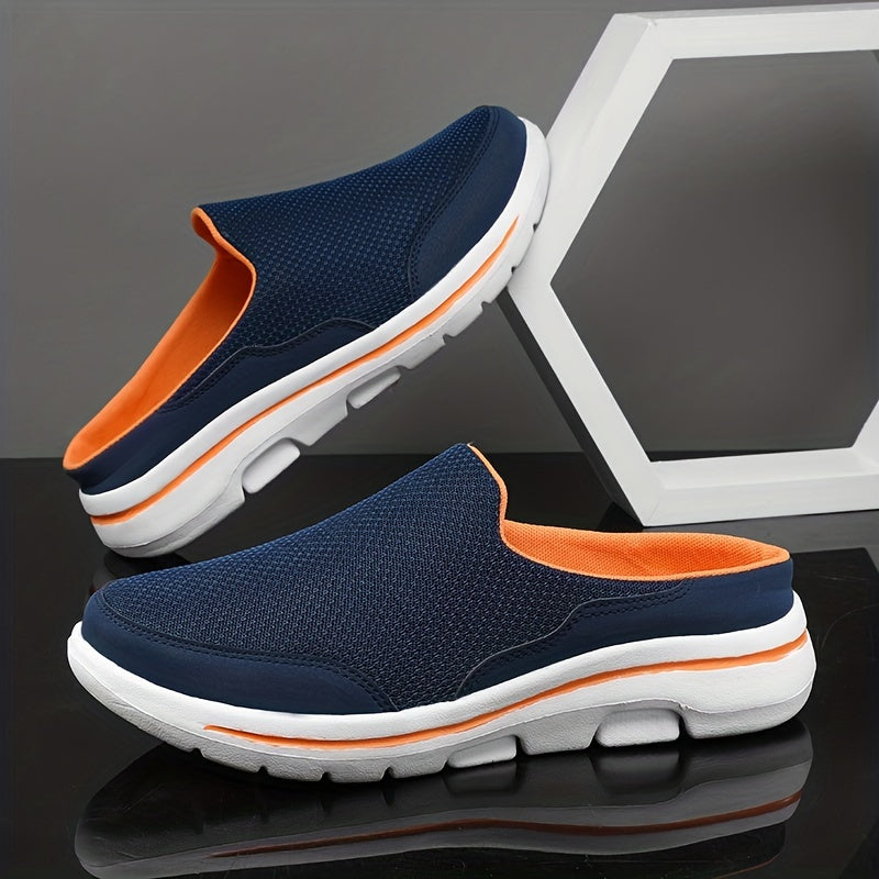 Men's Breathable Slip On Mules Lightweight Non Slip Comfy Shoes
