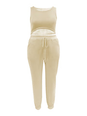  3-Piece Zip Up Hoodie, Tank Top & Pants Set