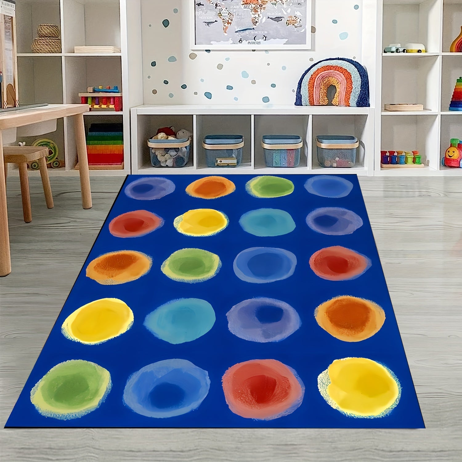 Colorful Classroom Carpets Elementary Seating Rug For Nursery School